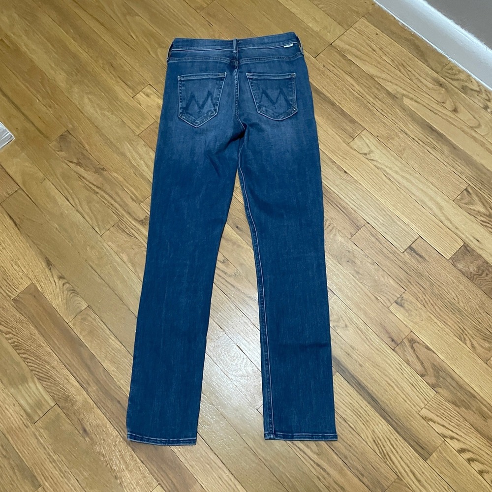 Mother Size 25 Mid Rise Dazzler Ankle Jeans Home Before Dawn Blue Slim Straight - Picture 6 of 6